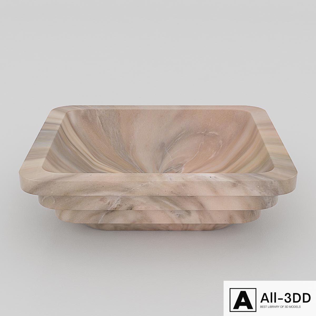 Marble washbasin PM16 modern interior 3D model Marble washbasin PM16