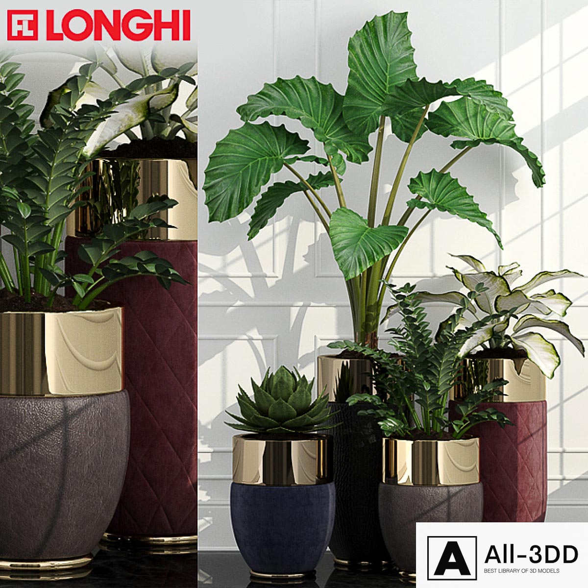 Longhi Godwin modern interior 3D model Longhi Godwin