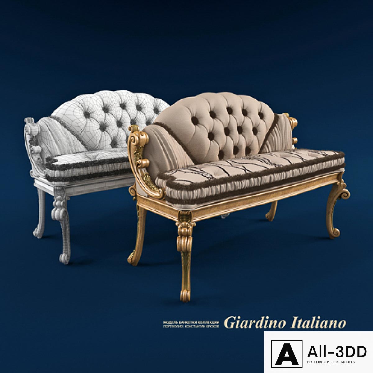 RIVA banketka modern interior 3D model RIVA banketka