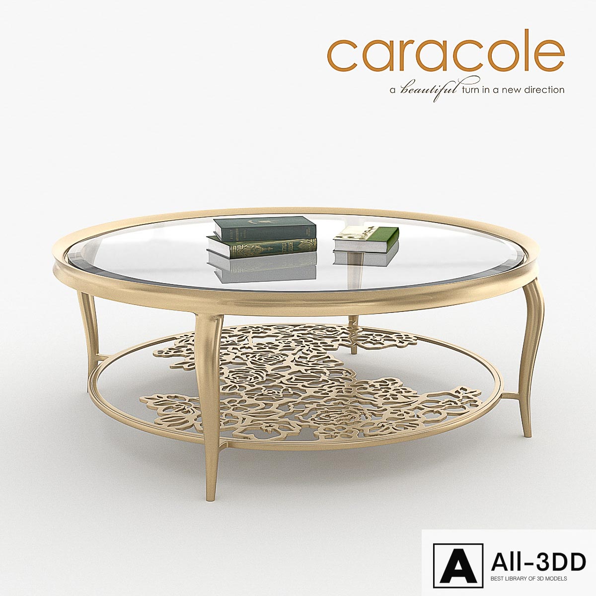 Coffee table Handpicked Caracole modern interior 3D model Coffee table Handpicked Caracole