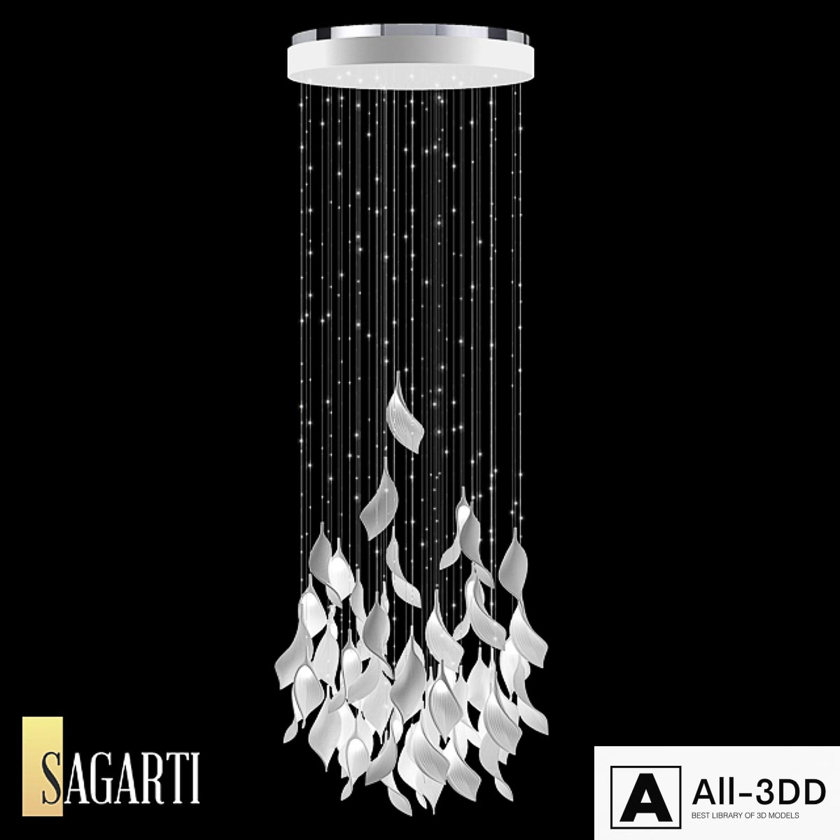 Suspension lamp Sagarti Espira, art. Es.P.60 (OM) modern interior 3D model Suspension lamp Sagarti Espira, art. Es.P.60 (OM)