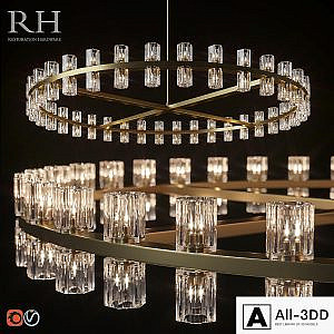 RH ARCACHON ROUND CHANDELIER 60 "