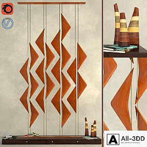 Modern wall partition divider