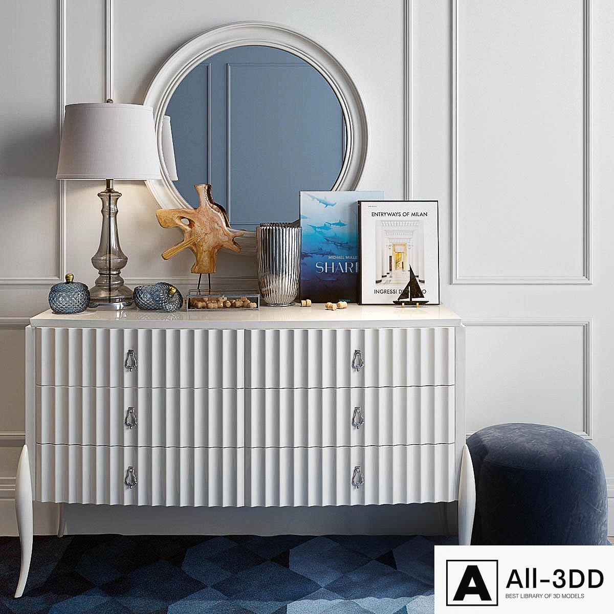 Marine Art Deco Collection modern interior 3D model Marine Art Deco Collection