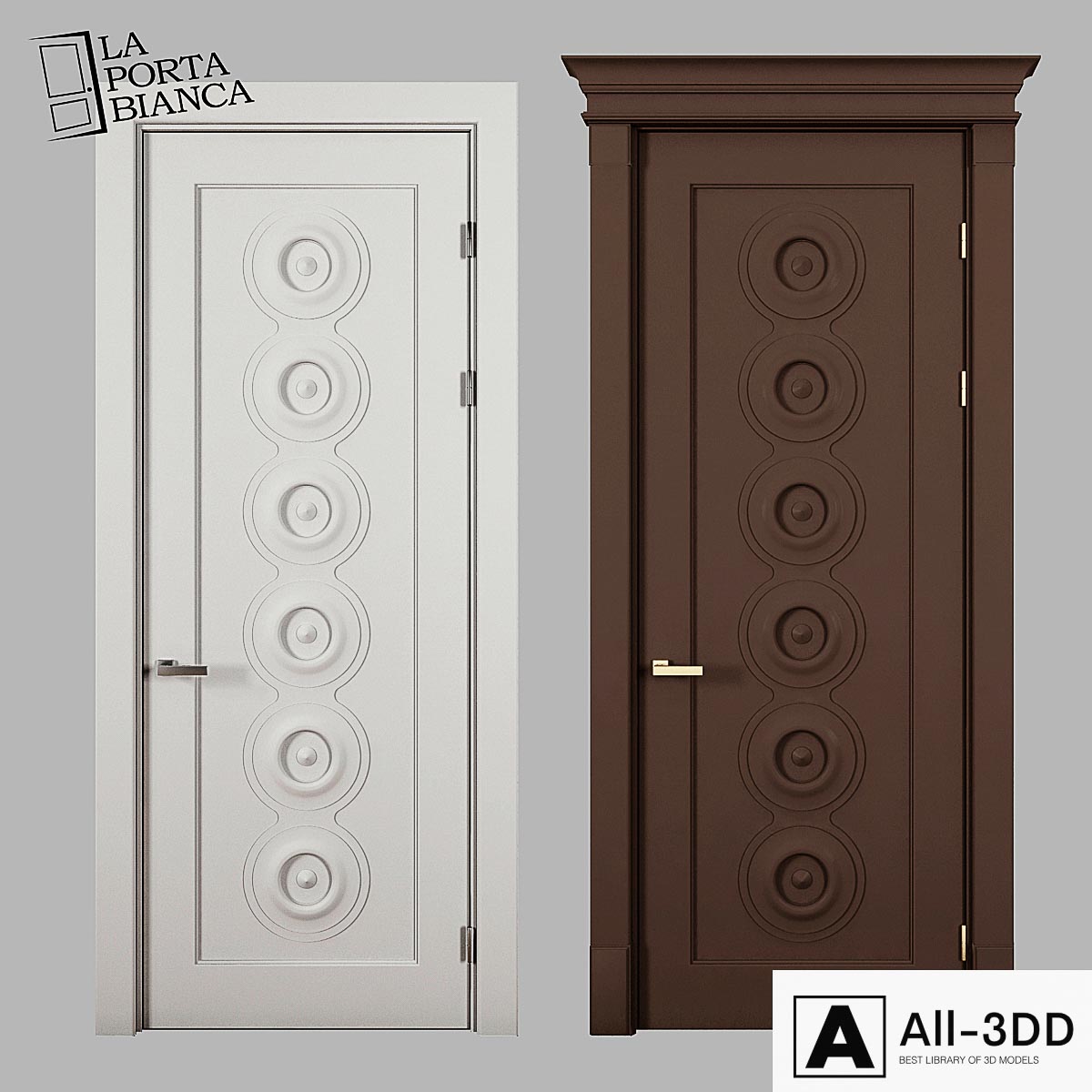 Interior door Emma 2 from LaPortaBianca modern interior 3D model Interior door Emma 2 from LaPortaBianca