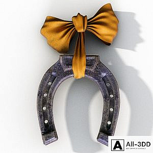 Horseshoe with Bow