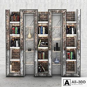 Brick Bookshelf