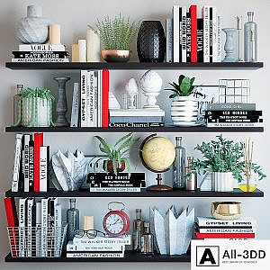 Black and white decor set 4