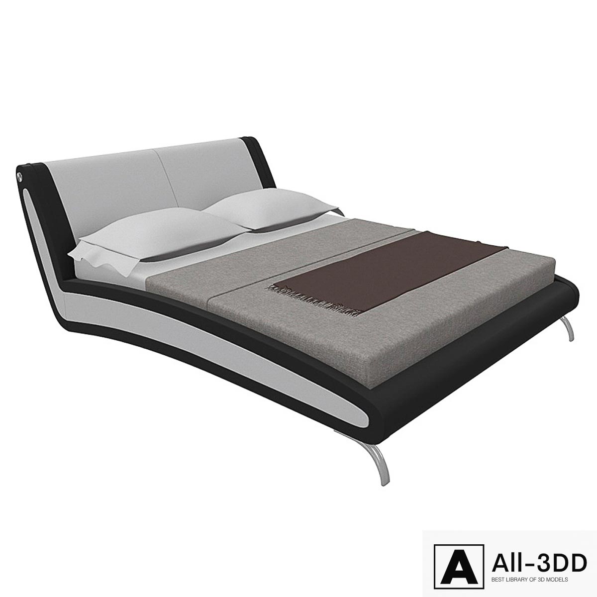 Bed Malta modern interior 3D model Bed Malta