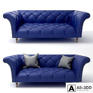 Ellie Navy Chesterfield 1.5 Seat