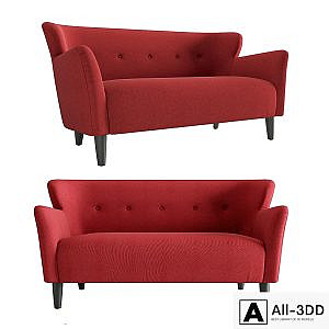VYSOTKA home - Bristol Sofa S Red