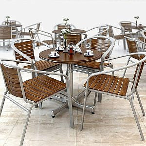 Table and chears for street cafe