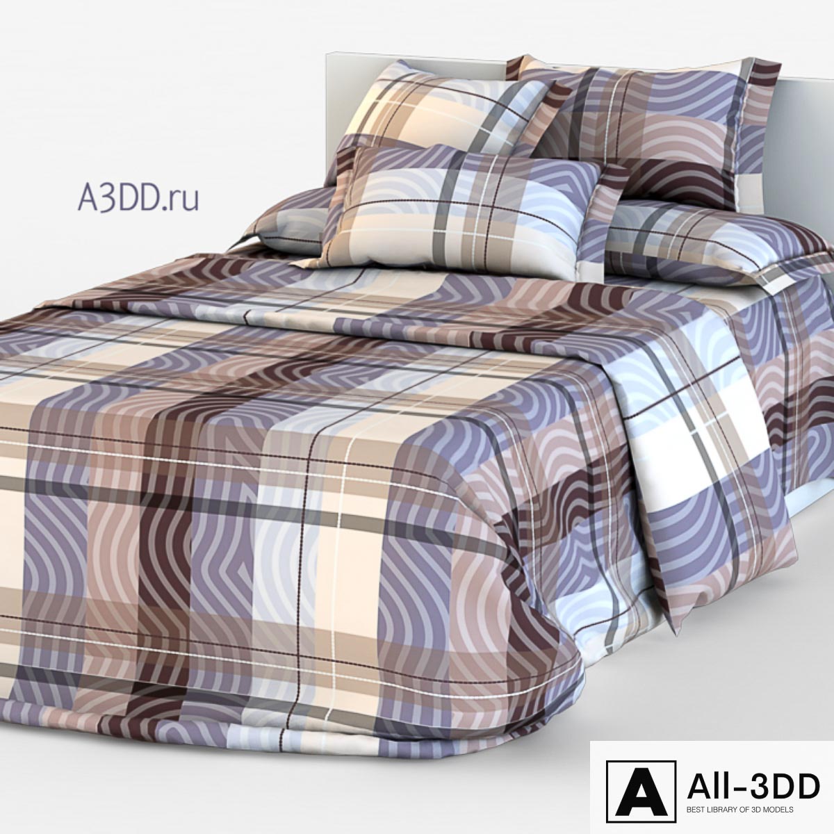 Children's bed 12 1000h1600 modern interior 3D model Children's bed 12 1000h1600