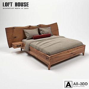 Bed with headboard