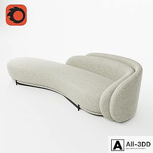 Paolo Ferrari Layered Back Sofa