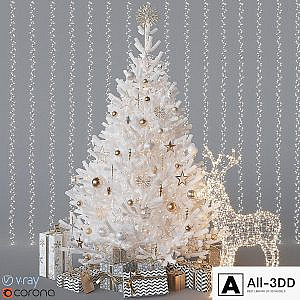 White christmas tree
