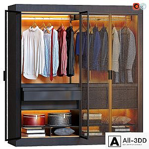Wardrobe Eracle Dark