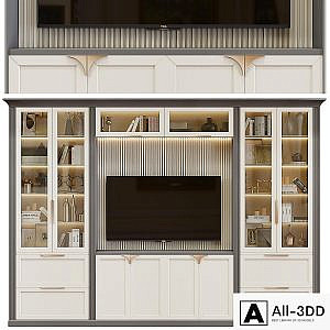 Neoclassical TV wall 006