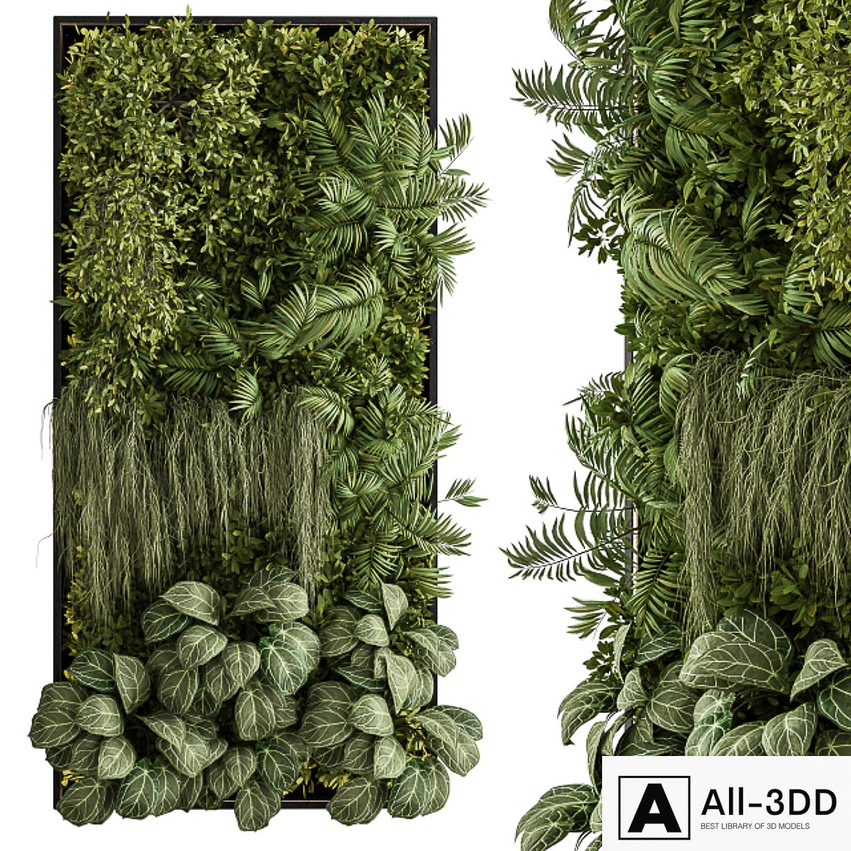 Vertical Garden Metal Frame - Wall Decor 34 modern interior 3D model Vertical Garden Metal Frame - Wall Decor 34