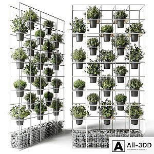 Vertical garden for potted plants