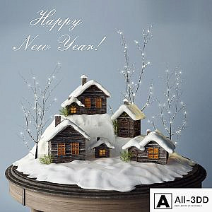 New Year composition