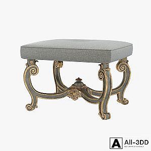 Baroque Style Carved Bench