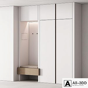 192 hallway zone 05 minimal white with gaps 01