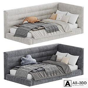 Hudson Upholstered Corner Bed 7
