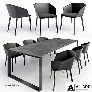 Gravelli table + Zanotta chair