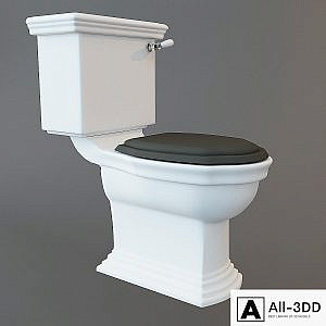 Toilet bowl in a classic style