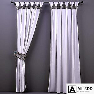 Curtains on garters