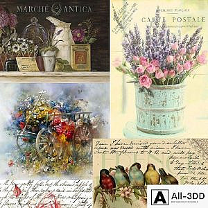 Textures in the style of Provence, vintage, etc.
