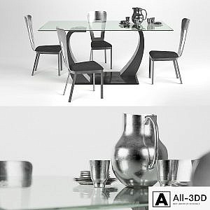 Metal Wings Dining Table