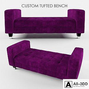 Custom Tufted Bench