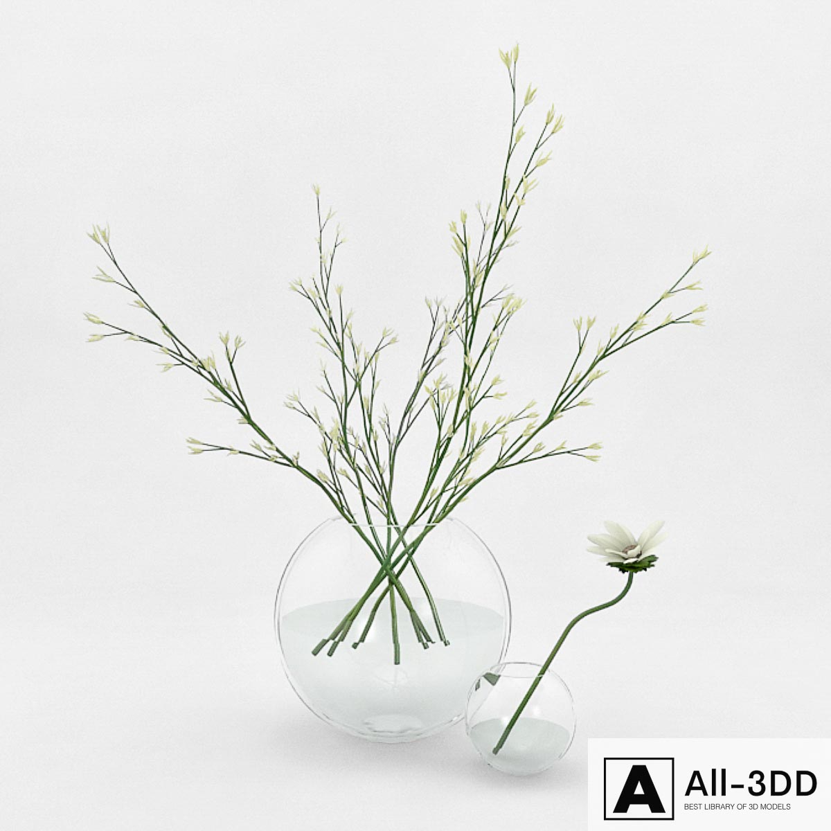 honeysuckle modern interior 3D model honeysuckle