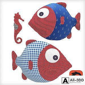 Fish and Seahorse
