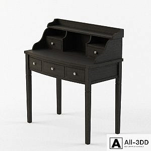 Safavieh Edgewood Bureau Desk with Hutch - Black