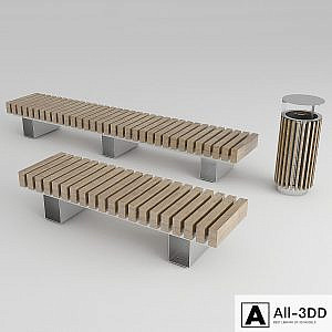 MAF market bench and urn