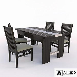 Dining table with chairs