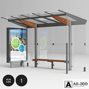 bus stop shelter mmcité regio REG210b