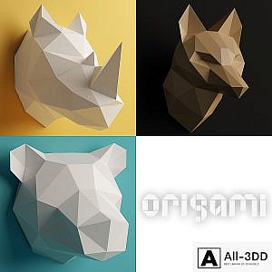 Polygonal Origami Trophy - Set 2