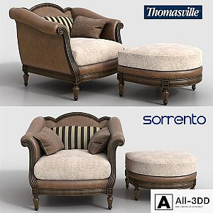 Thomasville: chair and ottoman Sorrento