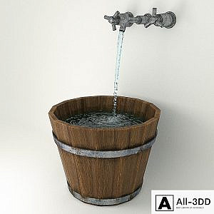 Bucket with water