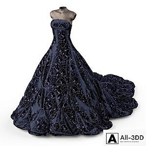 Evening dress on a mannequin