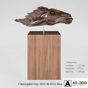 Sculpture of two thousand and fourteen Christopher Guy 46-0311 Bronze Satin