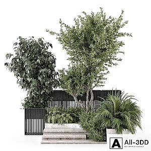Backyard and Landscape Set Bush and Tree - Set 2217