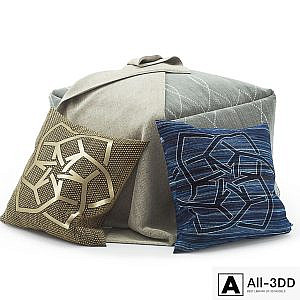 pillow pouf set