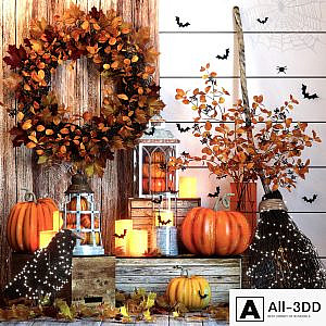 Halloween decor set