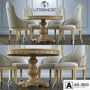Table + chairs Uttermost Sylvana