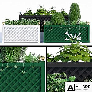 Treillage jardinieres